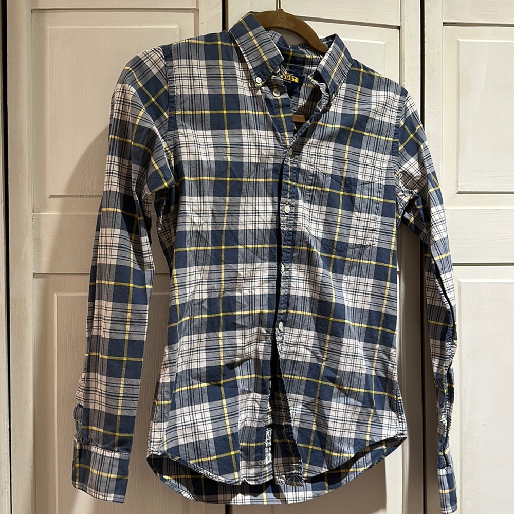 Rugby plaid button down